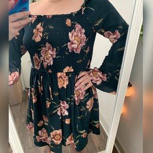 Free People off shoulder dress with pockets